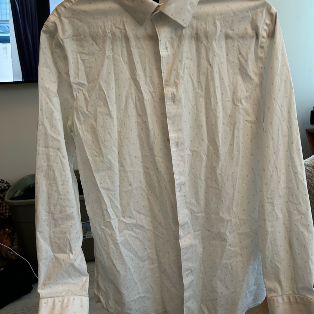 Banana Republic White Casual Button Down Shirt